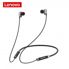 Lenovo HE08 Wireless Neckband In-Ear Headphones – Black